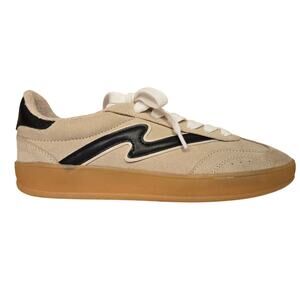 Madden Girl Giia Sneakers Tan and Black with Extra Laces W6